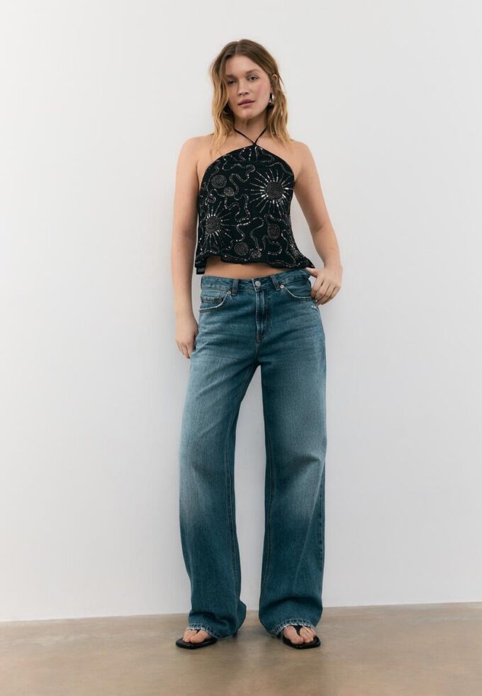 Top halter bordado Top halter bordado