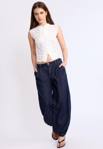 Top Qipao em Renda