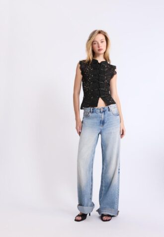Top Qipao em Renda