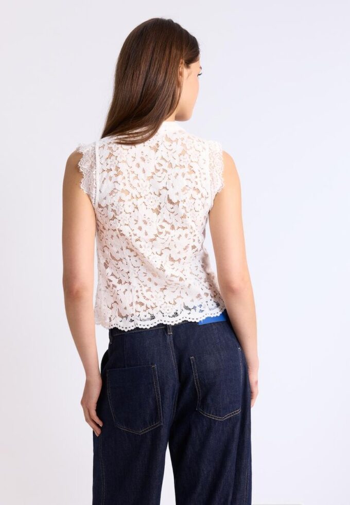 Top Qipao em Renda