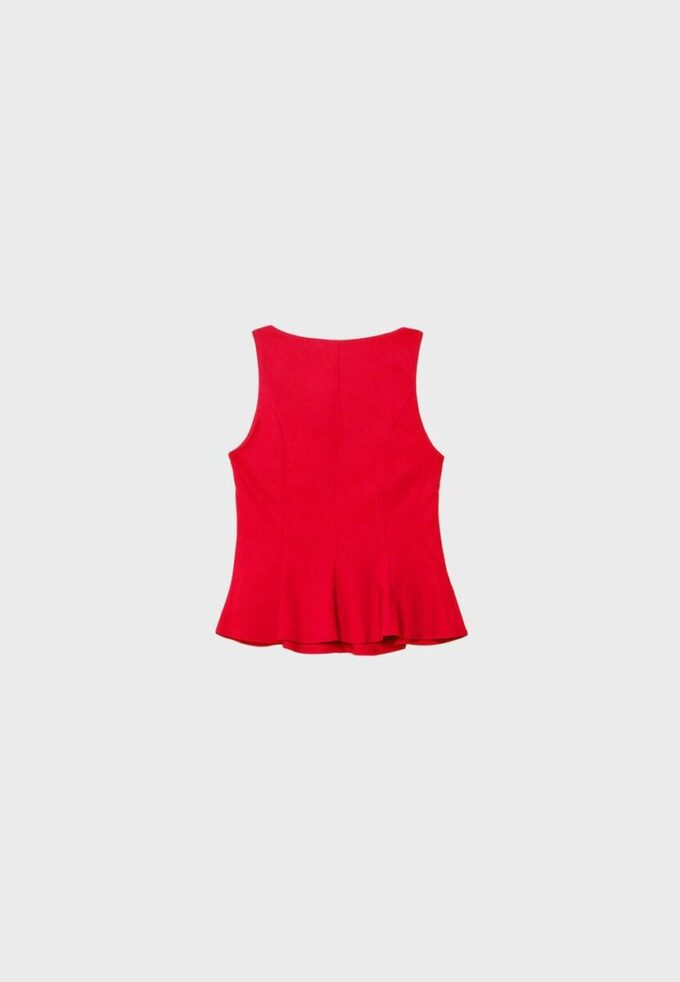 Top sem mangas com peplum Top sem mangas com peplum