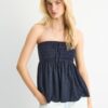 Tops bandeau em croché Tops bandeau em croché