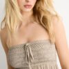 Tops bandeau em croché Tops bandeau em croché