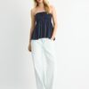 Tops bandeau em croché Tops bandeau em croché