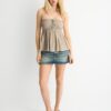 Tops bandeau em croché Tops bandeau em croché