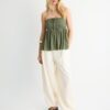 Tops bandeau em croché Tops bandeau em croché