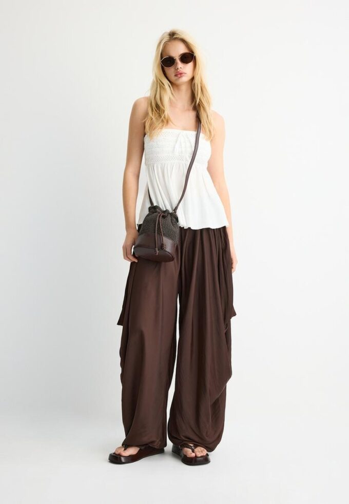 Tops bandeau em croché Tops bandeau em croché