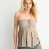Tops bandeau em croché Tops bandeau em croché