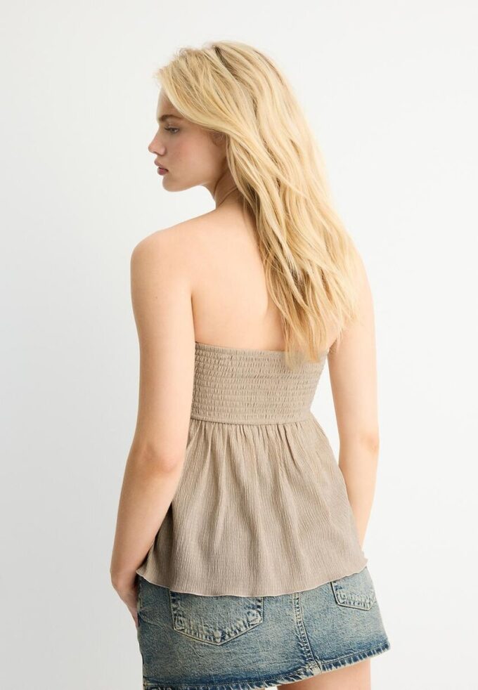 Tops bandeau em croché Tops bandeau em croché