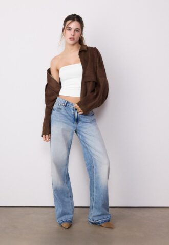 Tops bandeau em poliamida