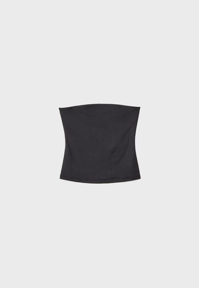 Tops bandeau em poliamida