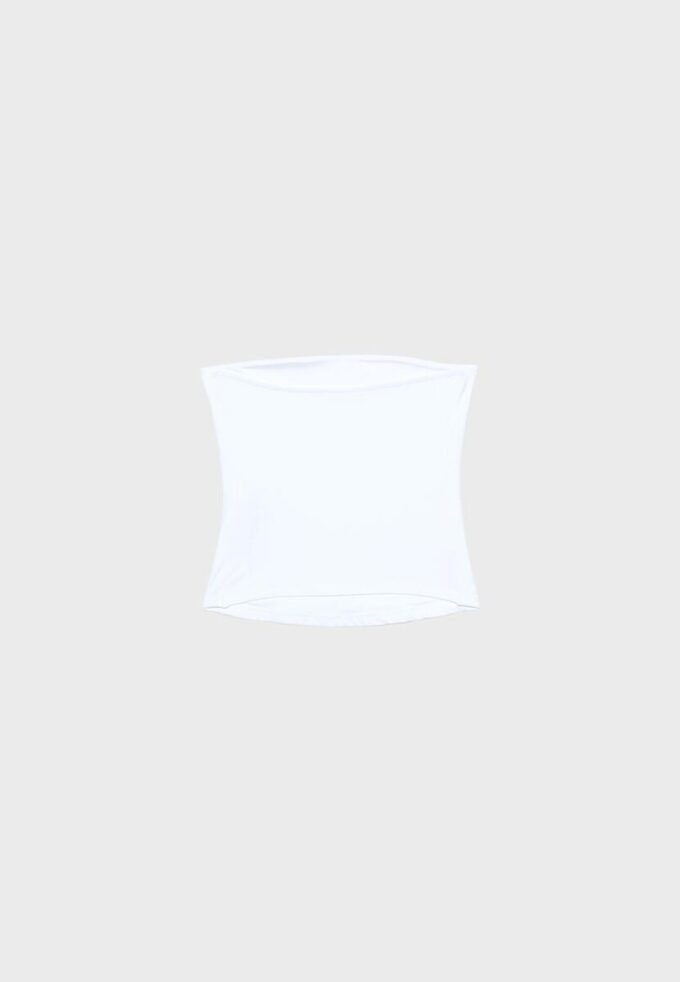Tops bandeau em poliamida