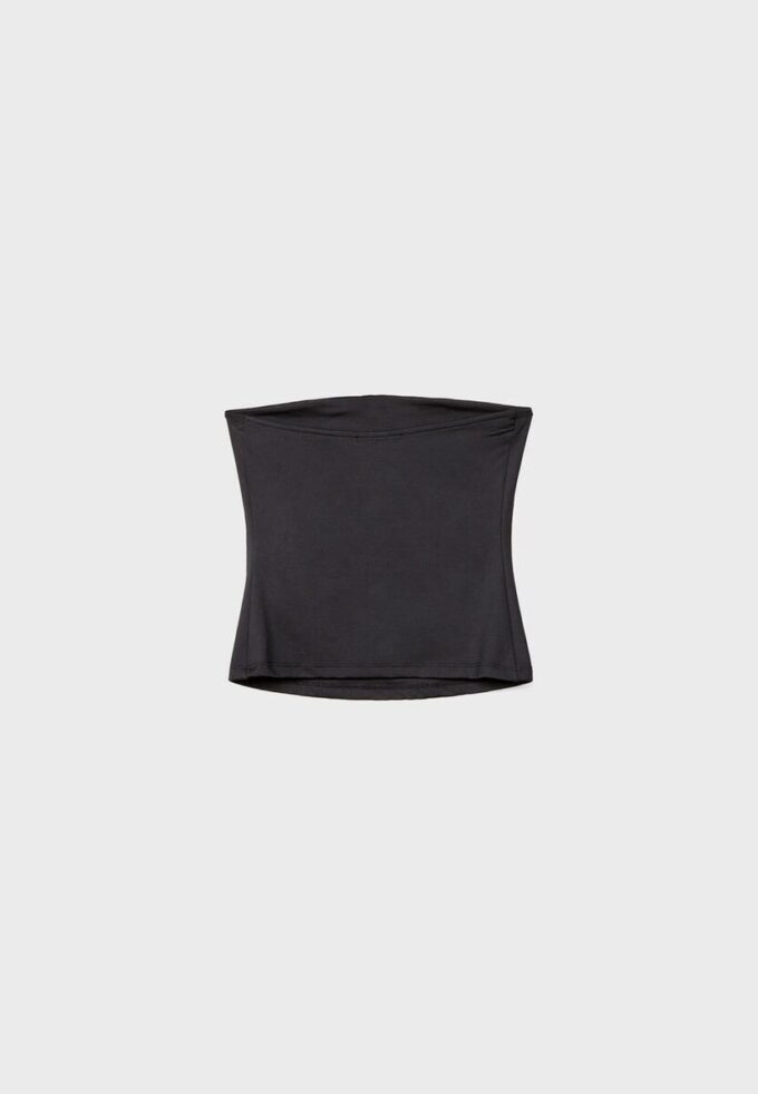 Tops bandeau em poliamida