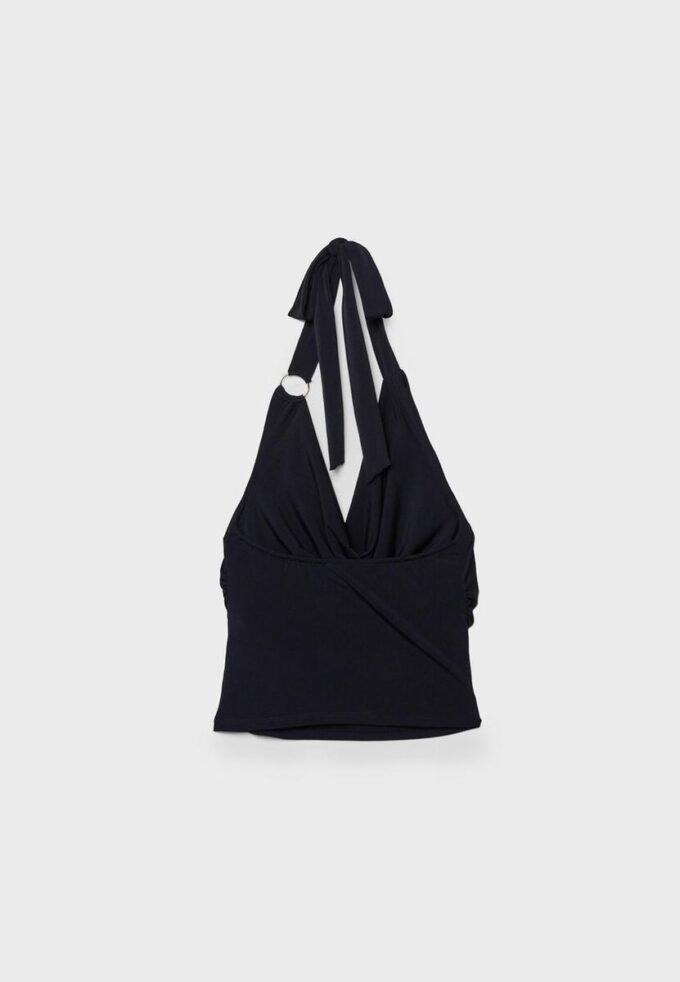 Tops com decote drapeado Tops com decote drapeado