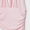 Tops com decote halter e laço franzido