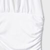 Tops com decote halter e laço franzido Tops com decote halter e laço franzido