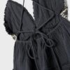 Tops com folhos e contas Tops com folhos e contas