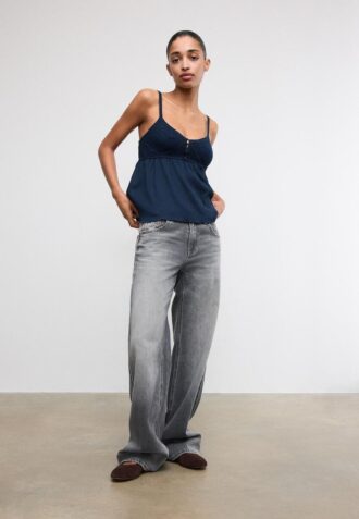 Tops de croché com folhos