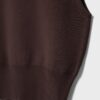 Tops de malha com gola redonda