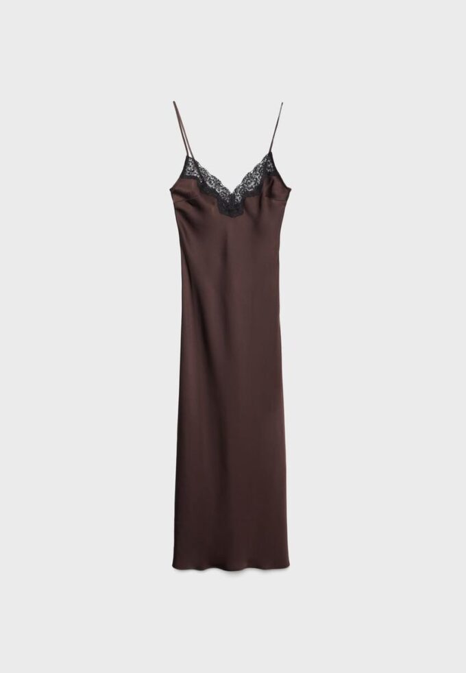Vestido Camisola de Cetim