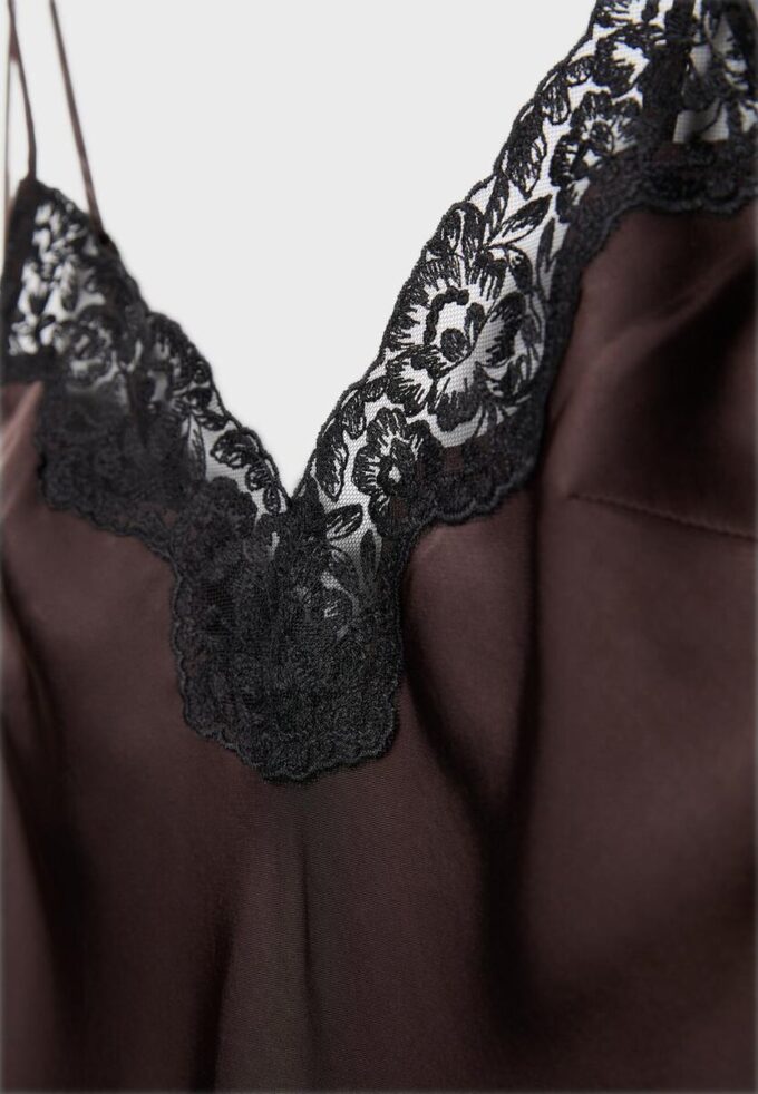 Vestido Camisola de Cetim