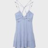 Vestido curto com contas