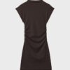 Vestido curto de calções com detalhe franzido Vestido curto de calções com detalhe franzido