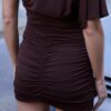 Vestido curto tipo capa Vestido curto tipo capa