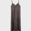 Vestido longo esvoaçante em cetim