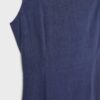 Vestido Midi com Costas Cruzadas com Efeito de Linho Vestido Midi com Costas Cruzadas com Efeito de Linho
