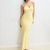 Vestido midi de cetim Vestido midi de cetim