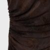 Vestido midi de tule com decote quadrado Vestido midi de tule com decote quadrado