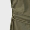 Vestido Midi em Bengaline com Decote Quadrado Vestido Midi em Bengaline com Decote Quadrado