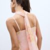 Vestido midi em tule estampado com lenço