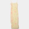 Vestido midi em tule estampado com lenço Vestido midi em tule estampado com lenço