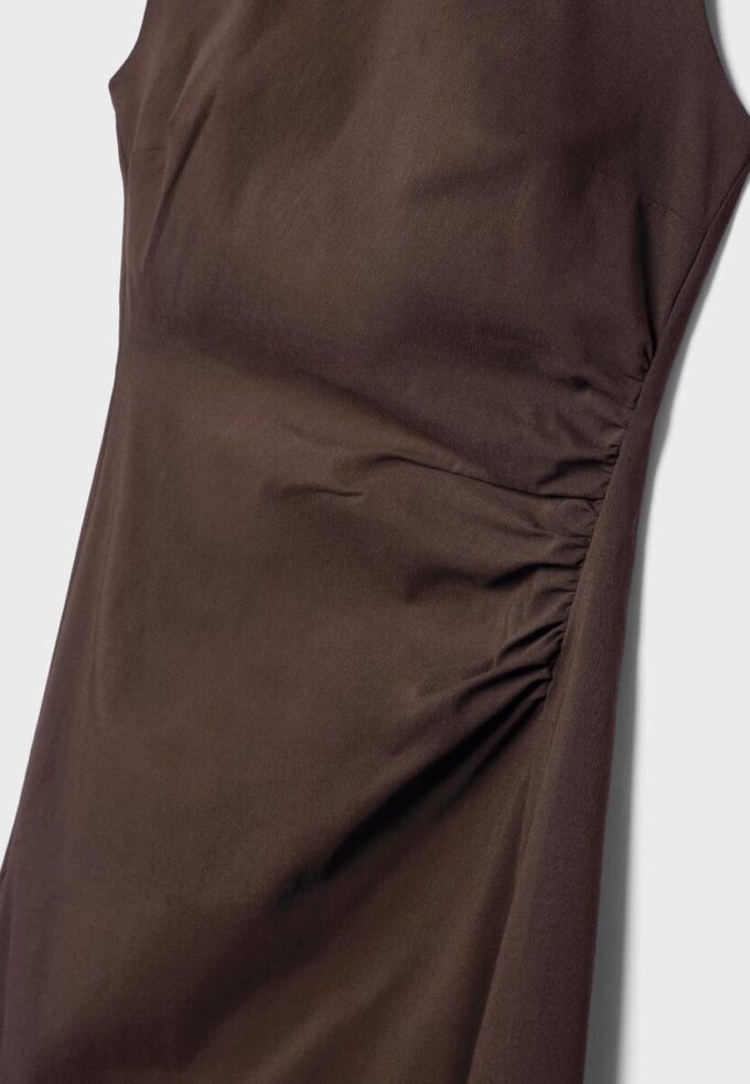 Vestido Midi Sem Mangas em Bengalina Vestido Midi Sem Mangas em Bengalina