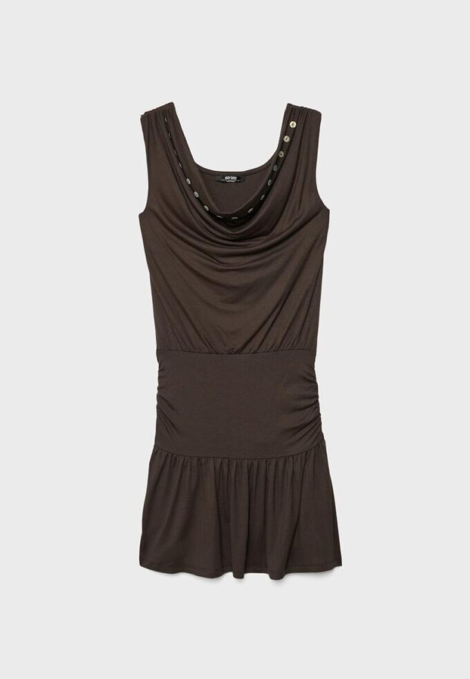 Vestido multifuncional com botões